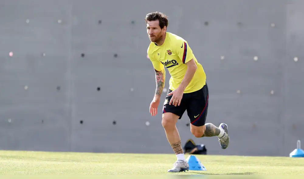 Lionel Messi volvió a los entrenamientos del Barcelona. Foto AFP Lionel Messi volvió a los entrenamientos del Barcelona. Foto AFP