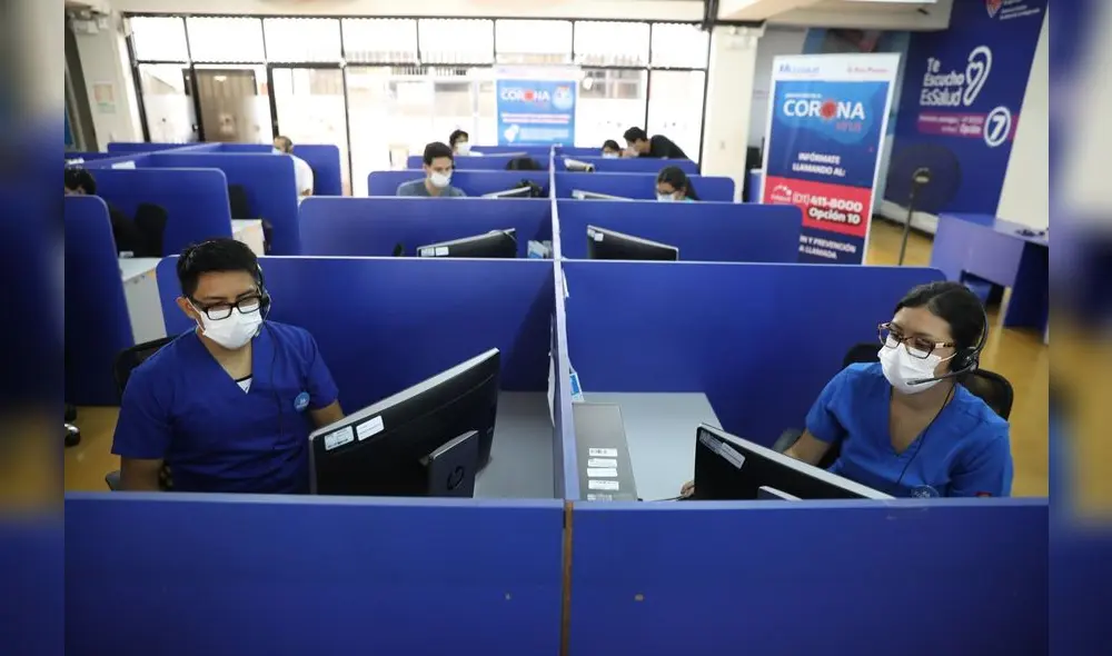 La línea 107 de EsSalud funciona las 24 horas del día. Foto: Andina La línea 107 de EsSalud funciona las 24 horas del día. Foto: Andina