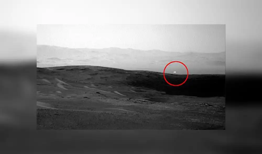 Curiosity capta luz en Marte