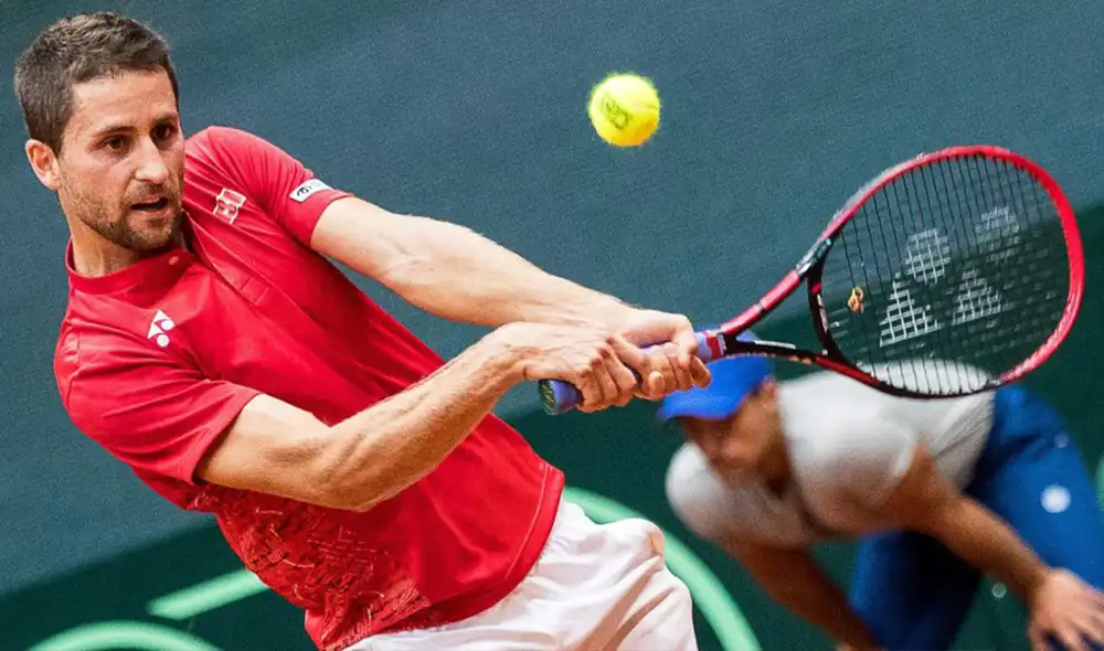 Sandro Ehrut (381 ATP) volverá a jugar la Copa Davis con Suiza. Foto: Keystone. Sandro Ehrut (381 ATP) volverá a jugar la Copa Davis con Suiza. Foto: Keystone.