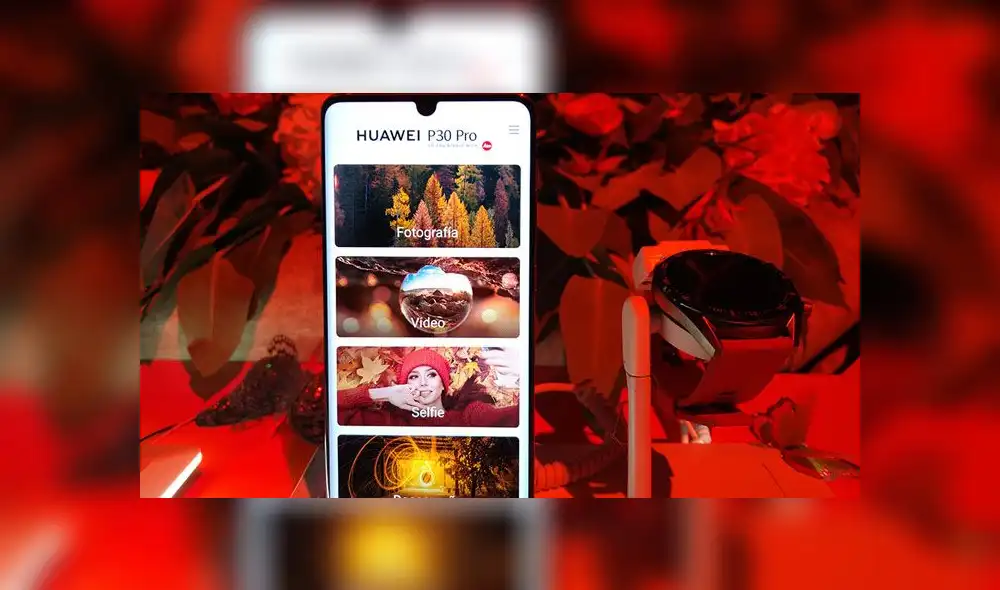 Huawei presentó al P30 Pro en su nuevo color Amber Sunrise.