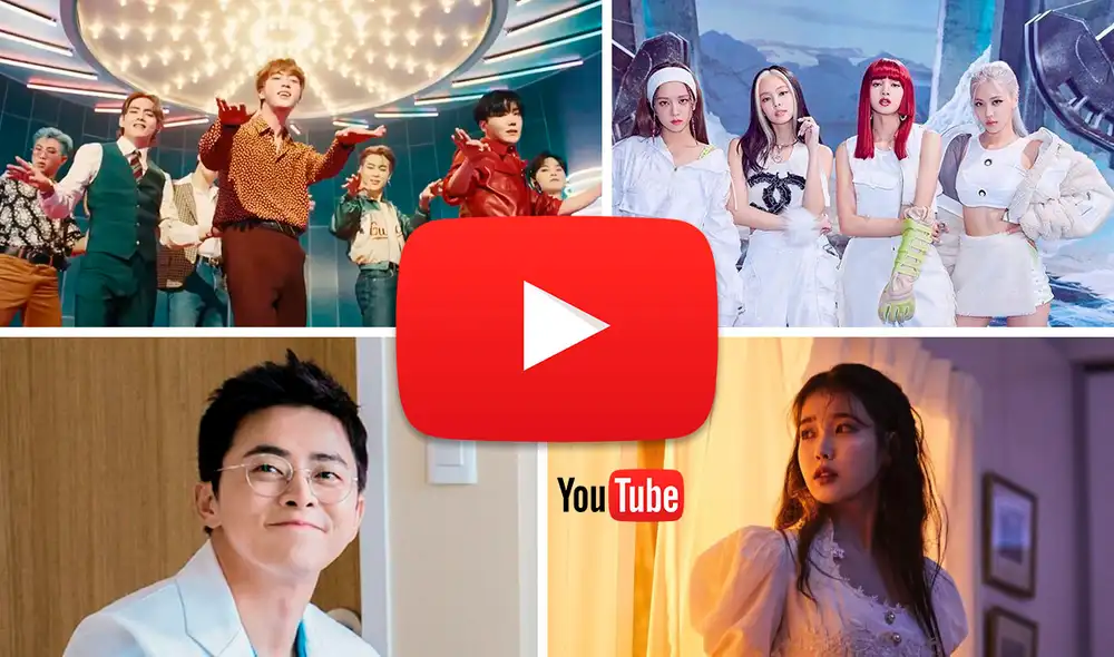 Estos son los 10 videoclips que fueron más reproducidos entre el público doméstico. Foto: composición BigHit/YG/Loen