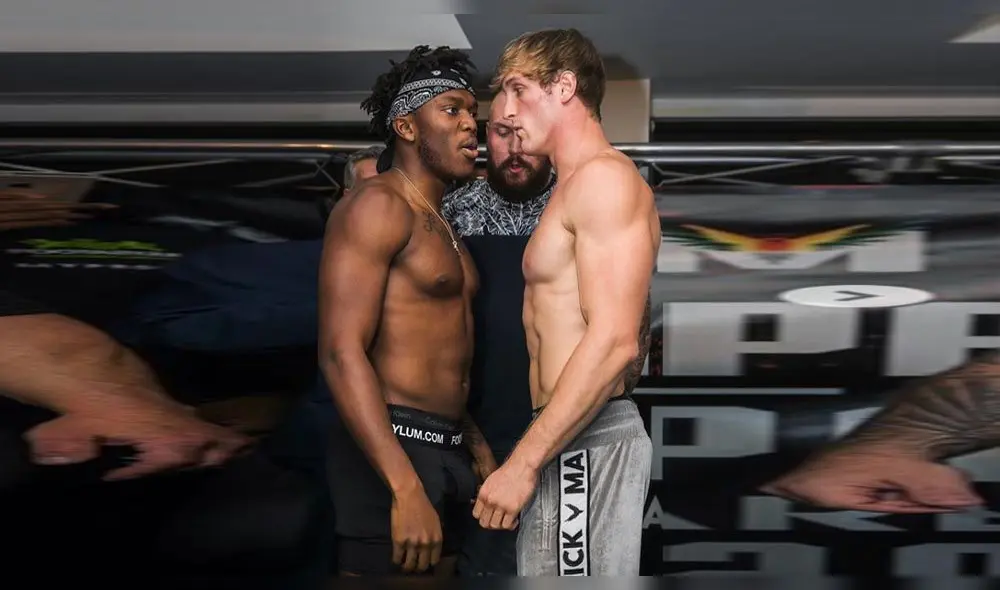 Pelea de KSI vs Logan Paul inició con ardiente beso de dos modelos [VIDEO]