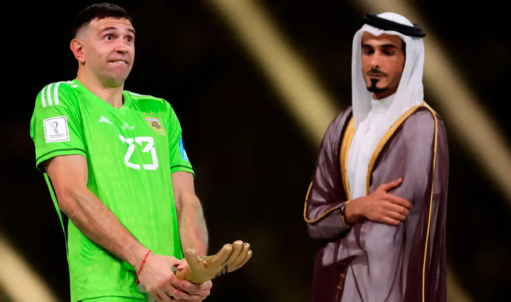 'Dibu' Martínez atajó un penal en la definición ante Francia. Foto: EFE 'Dibu' Martínez atajó un penal en la definición ante Francia. Foto: EFE