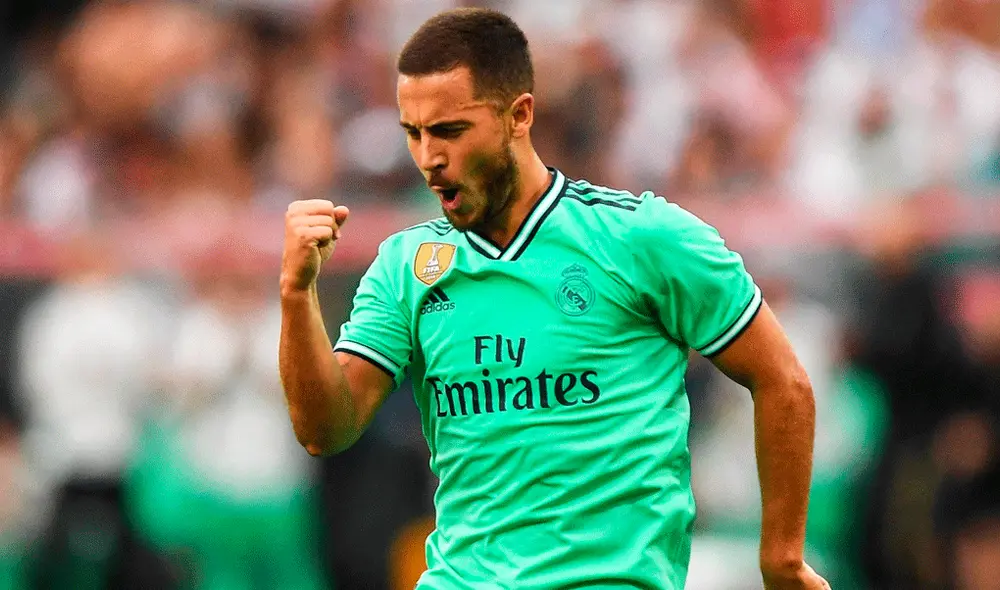 Eden Hazard expresó su felicidad tras marcar su primer gol con camiseta del Real Madrid. | Foto: EFE Eden Hazard expresó su felicidad tras marcar su primer gol con camiseta del Real Madrid. | Foto: EFE