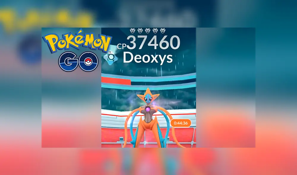 Pokémon GO: así podrás derrotar a Deoxys forma de ataque y conseguirlo con 100 % IV