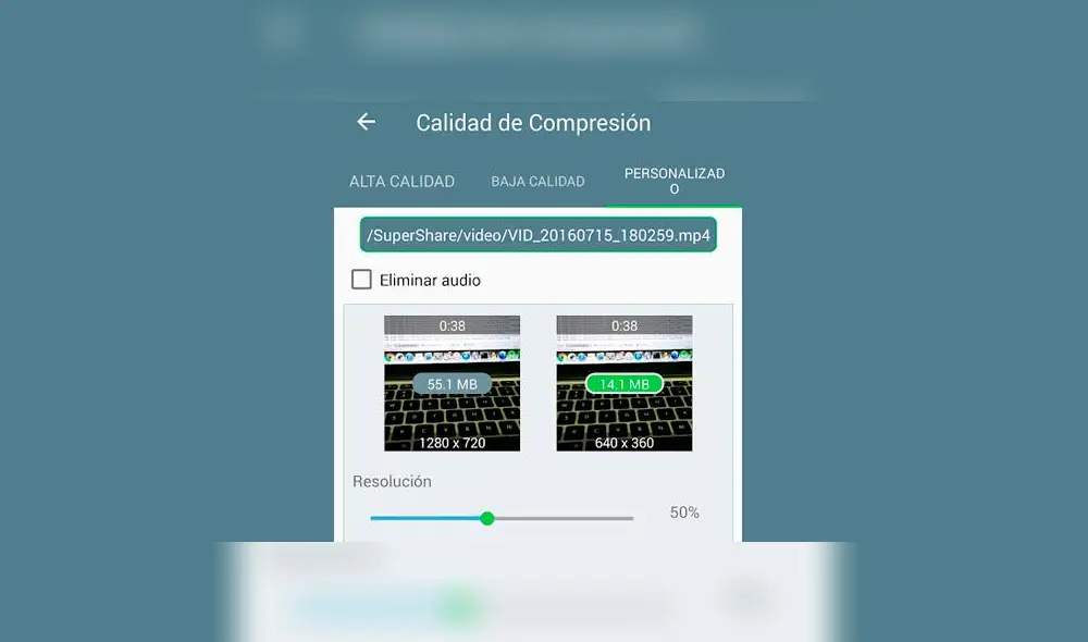 Compresor video es la app ideal para comprimir videos y luego enviarlos por WhatsApp.