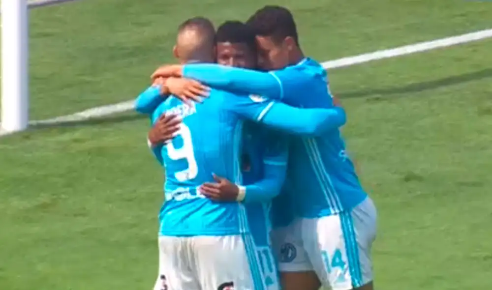 Washington Corozo anotó el primero tras un pase de Herrera. Foto: Captura de GOLPERU Washington Corozo anotó el primero tras un pase de Herrera. Foto: Captura de GOLPERU