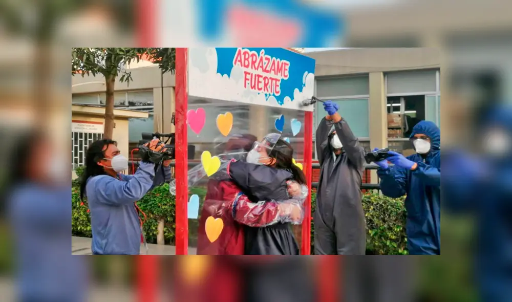 Obstetra pudo ver a su hija tras 72 días en confinamiento. Foto: Andina