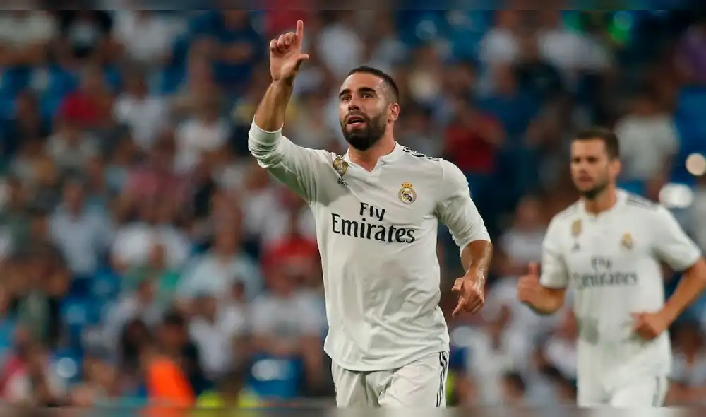 Real Madrid vs Getafe EN VIVO ONLINE: sorprendente gol de Carvajal para el 1-0 por Liga Santander [VIDEO]