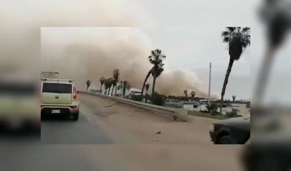 Reportan incendio en Pantanos de Villa. Créditos: Captura. Reportan incendio en Pantanos de Villa. Créditos: Captura.
