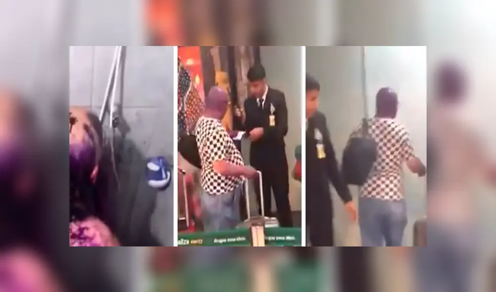 YouTube viral: Joven le echa pintura morada a su papá y lo hace viajar en avión como Thanos 