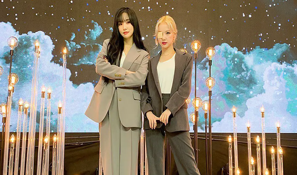 Eunha de GFRIEND luciendo un parche en el ojo izquierdo. Foto: Source Music