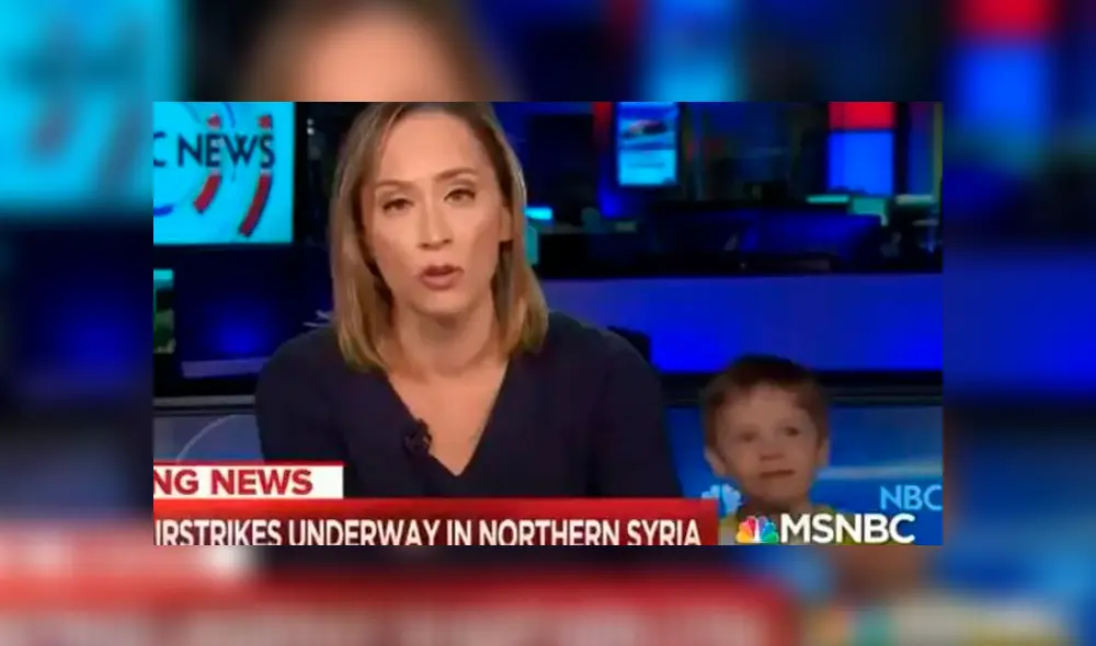 En Facebook, un video vira muestra el momento en que aparece el hijo de la periodista en plena presentación en vivo. En Facebook, un video vira muestra el momento en que aparece el hijo de la periodista en plena presentación en vivo.