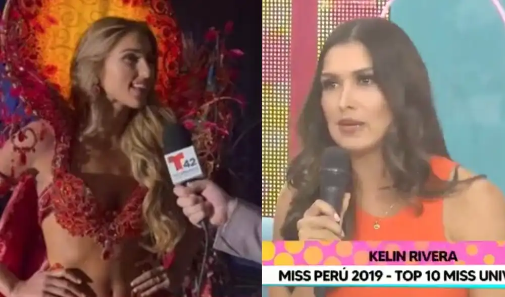 Kelin Rivera enfatiza que es importante tener una buena oratoria para el Miss Universo. Foto: composición LR/captura de TV