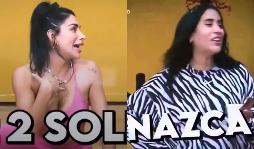 Leysi Suárez discute con Melissa Paredes durante los ensayos de "El gran show". Foto: composición/ captura de América TV