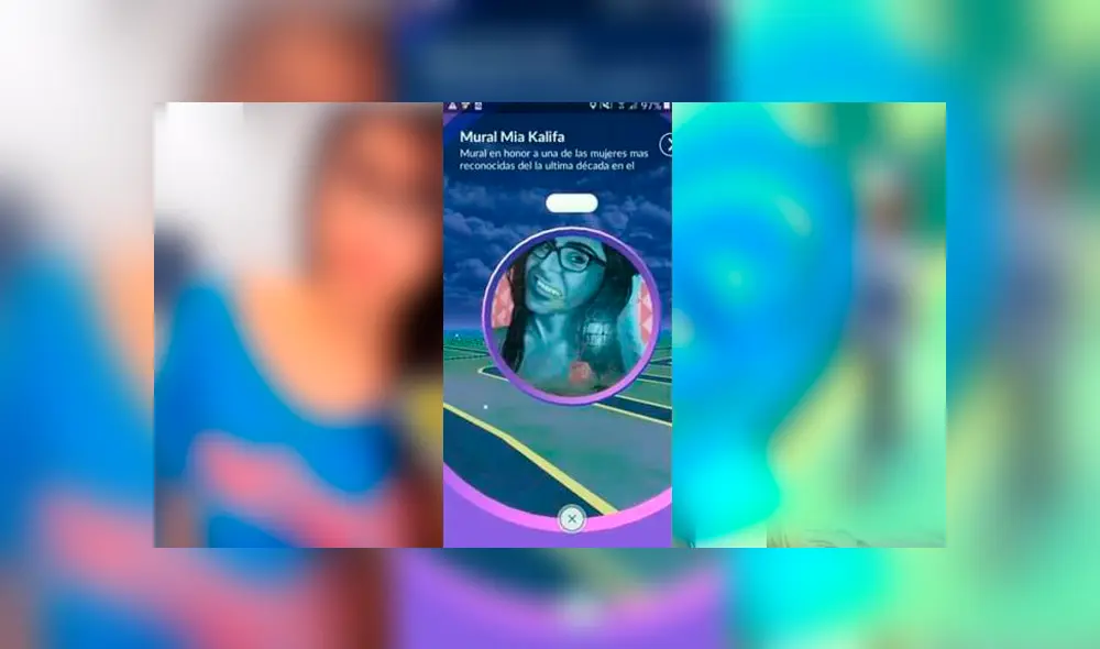 Desliza para ver la poképarada de Pokémon GO en homenaje a Mia Khalifa. Foto: Captura. Desliza para ver la poképarada de Pokémon GO en homenaje a Mia Khalifa. Foto: Captura.