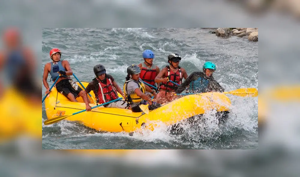 Canotaje en Lunahuaná.