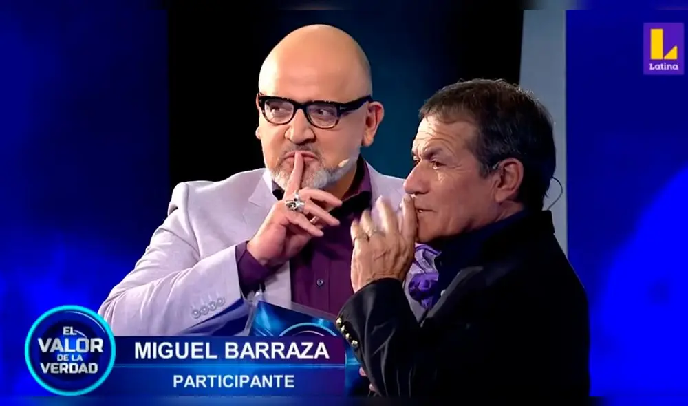 Melcochita fue descubierto durmiendo en "El Valor de la Verdad" de Miguel Barraza. Foto: Captura