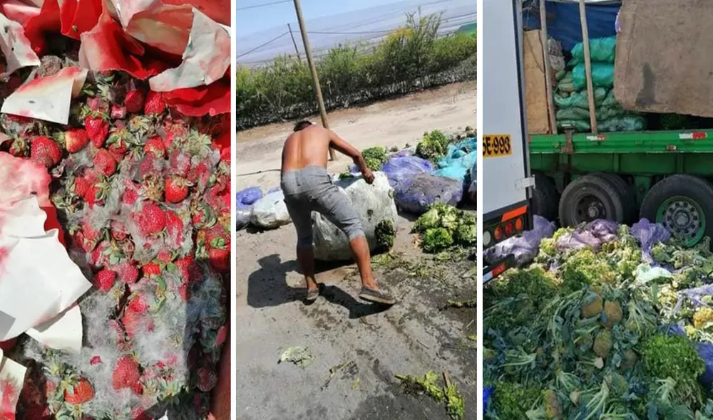 Comerciantes se ven en la necesidad de abandonar su mercadería en la carretera. Foto: Captura de Facebook Comerciantes se ven en la necesidad de abandonar su mercadería en la carretera. Foto: Captura de Facebook