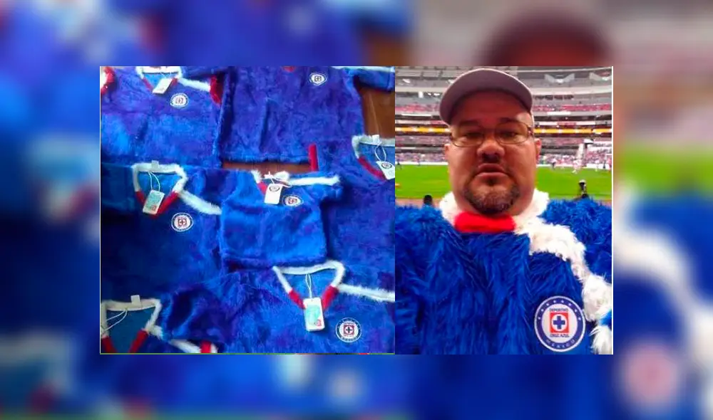 Camiseta de Cruz Azul de peluche al estilo Ludovico