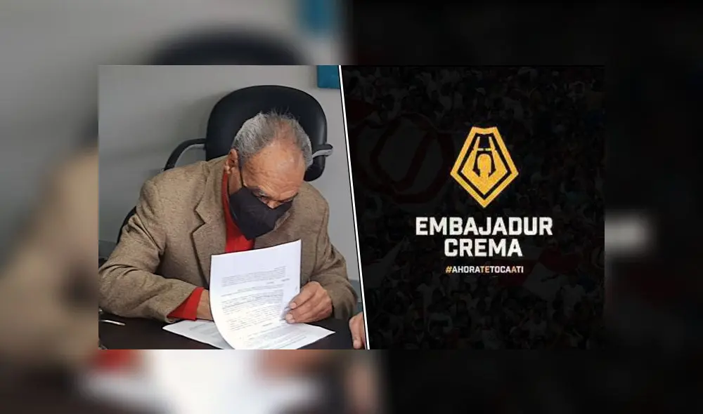 Proyecto EmbajadUr Crema realiza primer pago a los acreedores laborales de Universitario. Foto: Composición Twitter