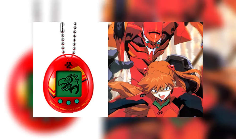 Tamagotchi inspirado en el Eva 02 de Asuka.