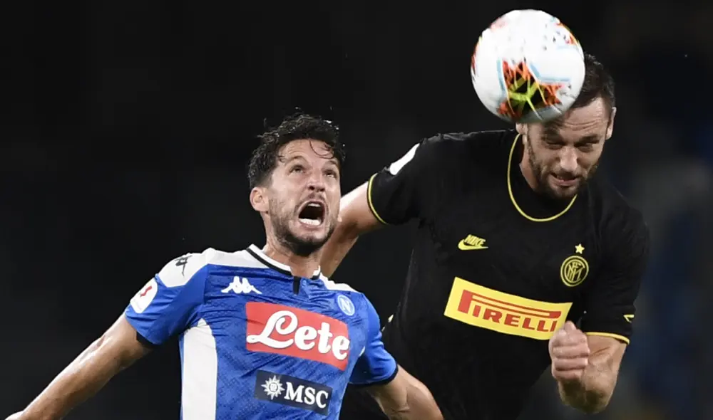 Inter de Milán enfrenta al Napoli. (Créditos: AFP)