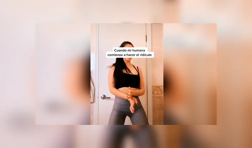 Desliza las imágenes para apreciar la travesura de un gato cuando su dueña realizaba una atrevida coreografía. Foto: Captura. Desliza las imágenes para apreciar la travesura de un gato cuando su dueña realizaba una atrevida coreografía. Foto: Captura.