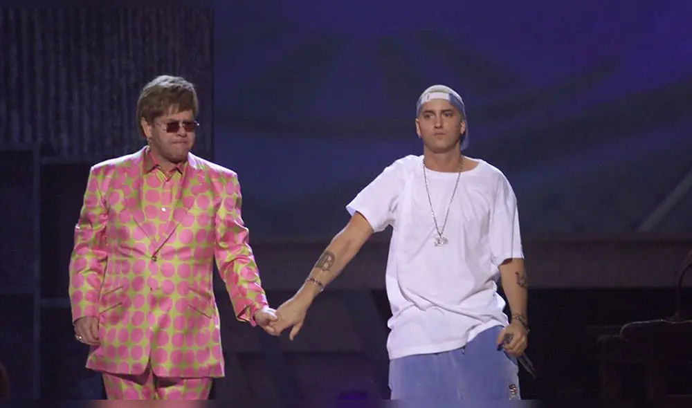 Eminem y Elton John han mantenido una amistad durante mucho tiempo. (Foto: Frank Micelotta/Getty Images)