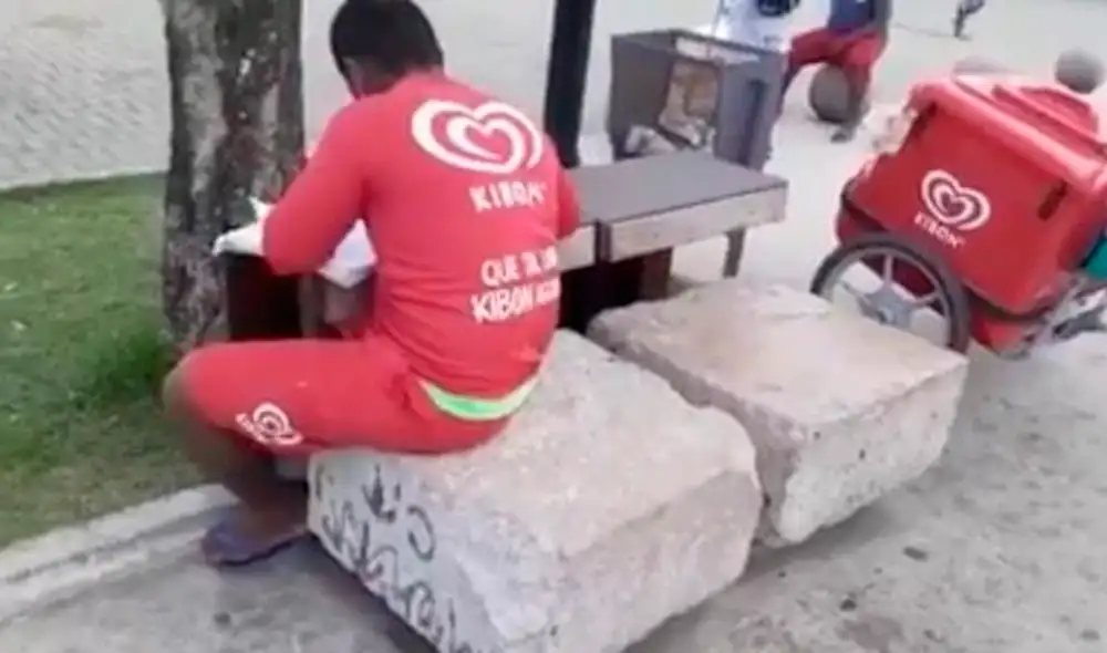 Desliza las imágenes para conocer la historia de Renilson Nunes, el joven heladero que no perdió las esperanzas de estudiar una carrera. Foto: Facebook Desliza las imágenes para conocer la historia de Renilson Nunes, el joven heladero que no perdió las esperanzas de estudiar una carrera. Foto: Facebook