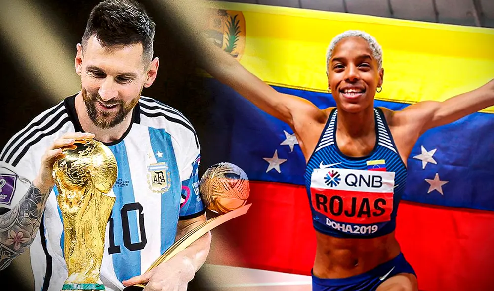 Lionel Messi y Yulimar Rojas recibieron esta distinción por segunda y cuarta vez respectivamente. Composición: Gerson Cardoso-LR/FIFA/COI