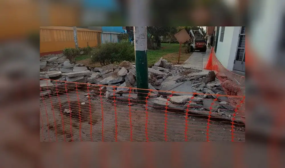 Vecinos de Los Olivos denuncian que municipio inició obra en los alrededores de sus casas sin notificarles. Créditos: La República. Vecinos de Los Olivos denuncian que municipio inició obra en los alrededores de sus casas sin notificarles. Créditos: La República.