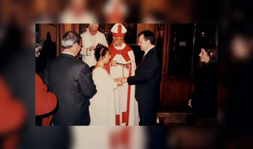 El matrimonio entre Daniel Genovesi y Mercedes. Foto: archivo familiar