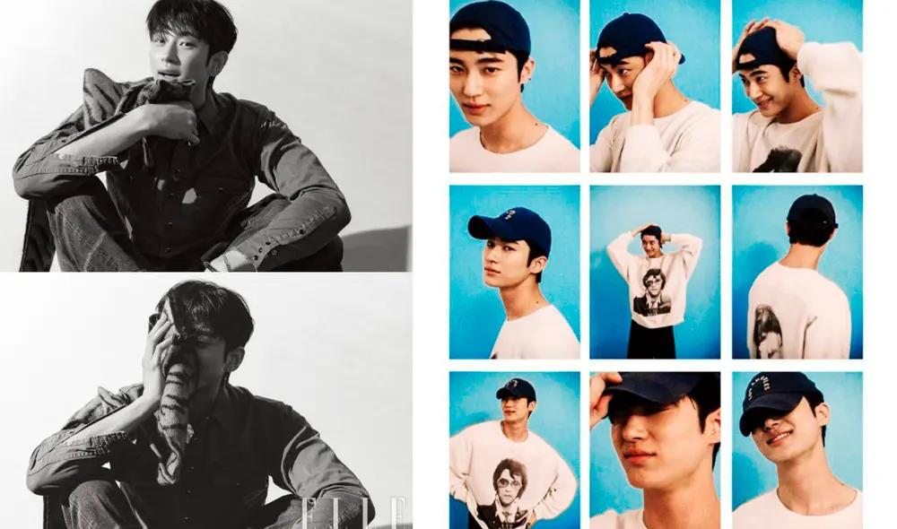 Byeon Woo Seok en sesión fotográfica para revista de moda. Foto: ELLE Korea