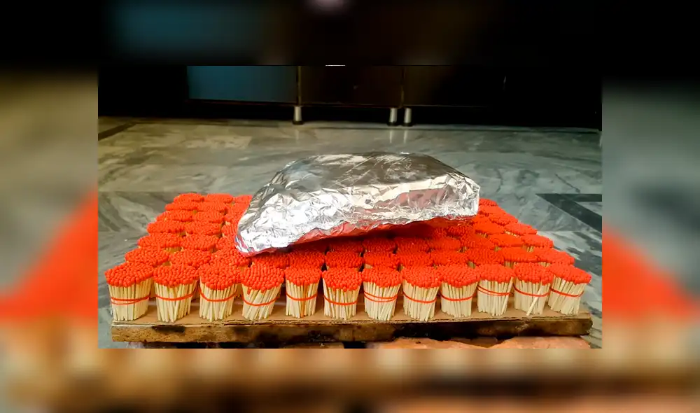 YouTube viral: encienden 50 mil fósforos para cocinar pollo y esto sucede [VIDEO]