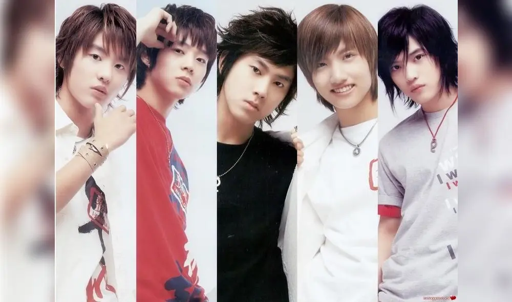 El idol de 30 años debutó en 2003 como integrante del grupo TVXQ. En la imagen, los miembros originales Junsu, Yoochun, Yunho, Changmin y Jaejoong.