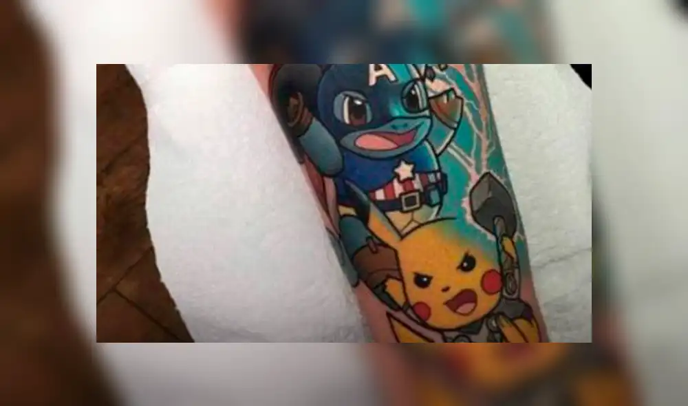 Facebook: tatuador transforma a varios Pokémon en Avengers y realiza insólito tatuaje que ya es viral [FOTOS]