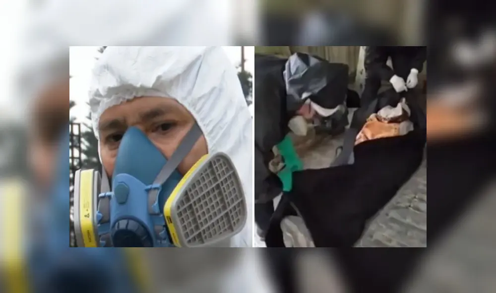 El grupo se encarga de recorrer la ciudad de Lima para recolectar a los perecidos por la enfermedad COVID-19. Foto: Captura. El grupo se encarga de recorrer la ciudad de Lima para recolectar a los perecidos por la enfermedad COVID-19. Foto: Captura.