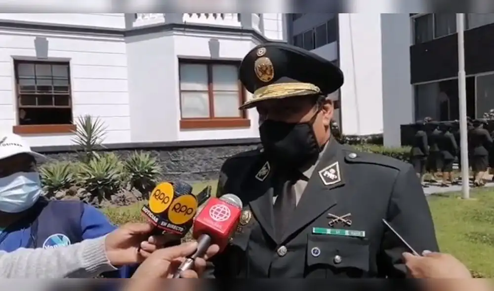El comando PNP Carlos Enrique Blanco señaló que la defensa legal de la Policía ya viene actuando en el caso. Foto: Captura de video.