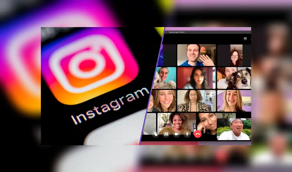 Cómo hacer videollamadas con hasta 50 personas en Instagram. Foto: composición La República.