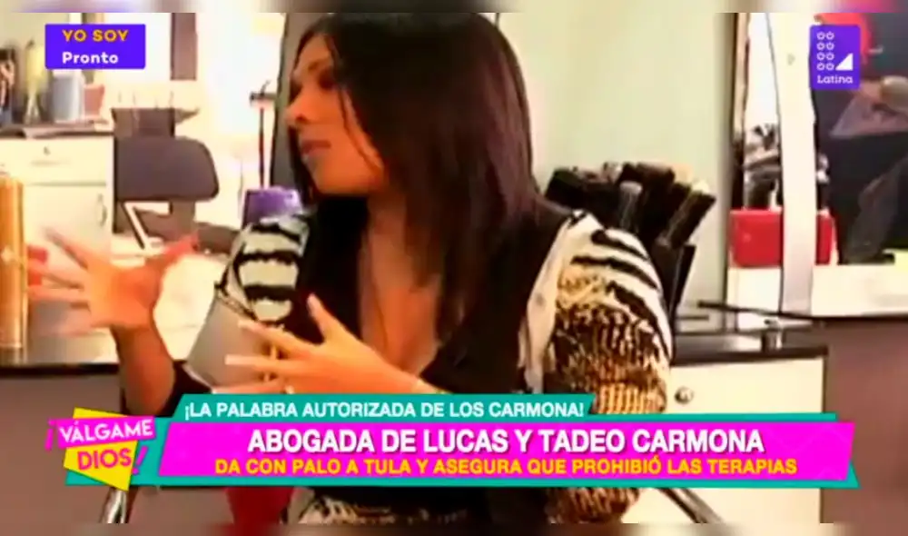 Tula Rodríguez ordena que Javier Carmona no pueda contar con terapeutas