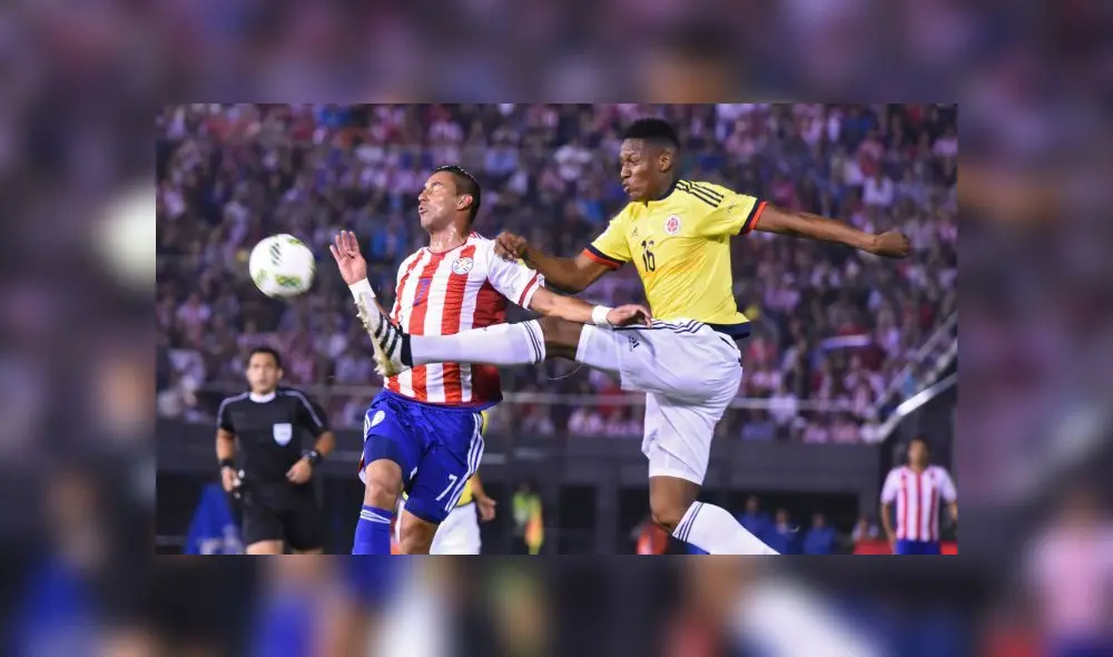 Paraguay vs Colombia Eliminatorias Qatar 2022. Foto: Us.as.com