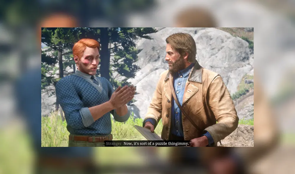 Francis Sinclair es quien te da la misión secundaria de encontrar piedras con dibujos futuristas en Red Dead Redemption 2.