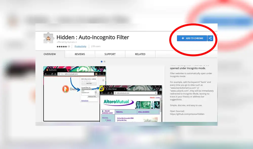 Añádelo a Chrome o Microsoft Edge con el enlace en la nota. Imagen: Chrome Web Store. Añádelo a Chrome o Microsoft Edge con el enlace en la nota. Imagen: Chrome Web Store.
