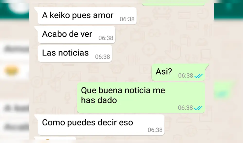 Vía WhatsApp: peruana termina su relación al enterarse que su novio apoya al fujimorismo [FOTOS]