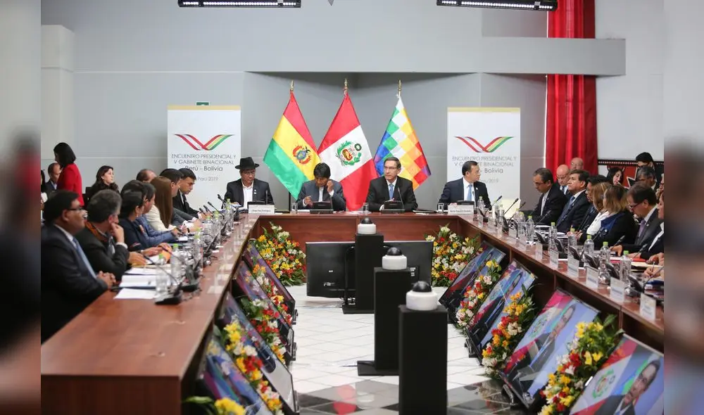 Gabinete Binacional Martin Vizcarra y Evo Morales
