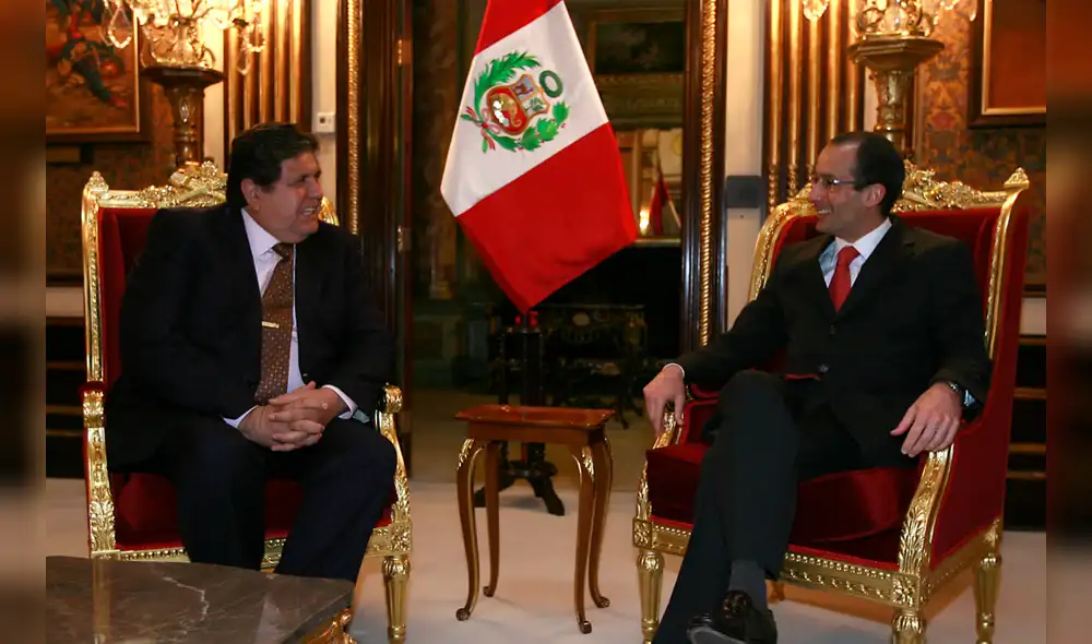 Alan García y Marcelo Odebrecht en Palacio de Gobierno.