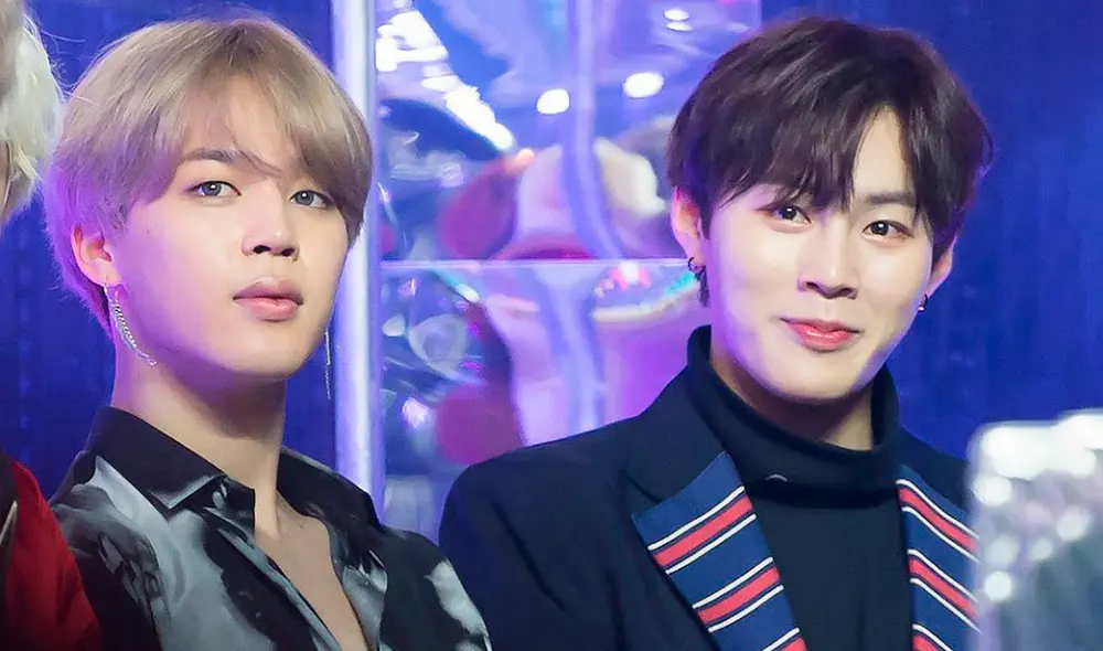 Jimin y Ha Sungwoon se sentaron juntos en una premiación de fin de año. Foto: vía Fansite