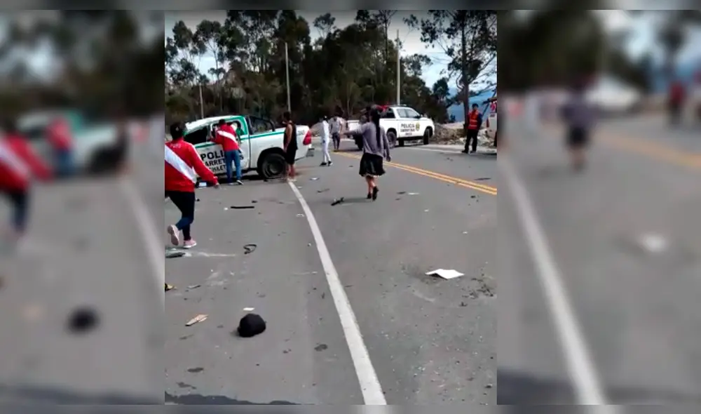 Despiste de patrullero en carretera Cajamarca - Ciudad de Dios.